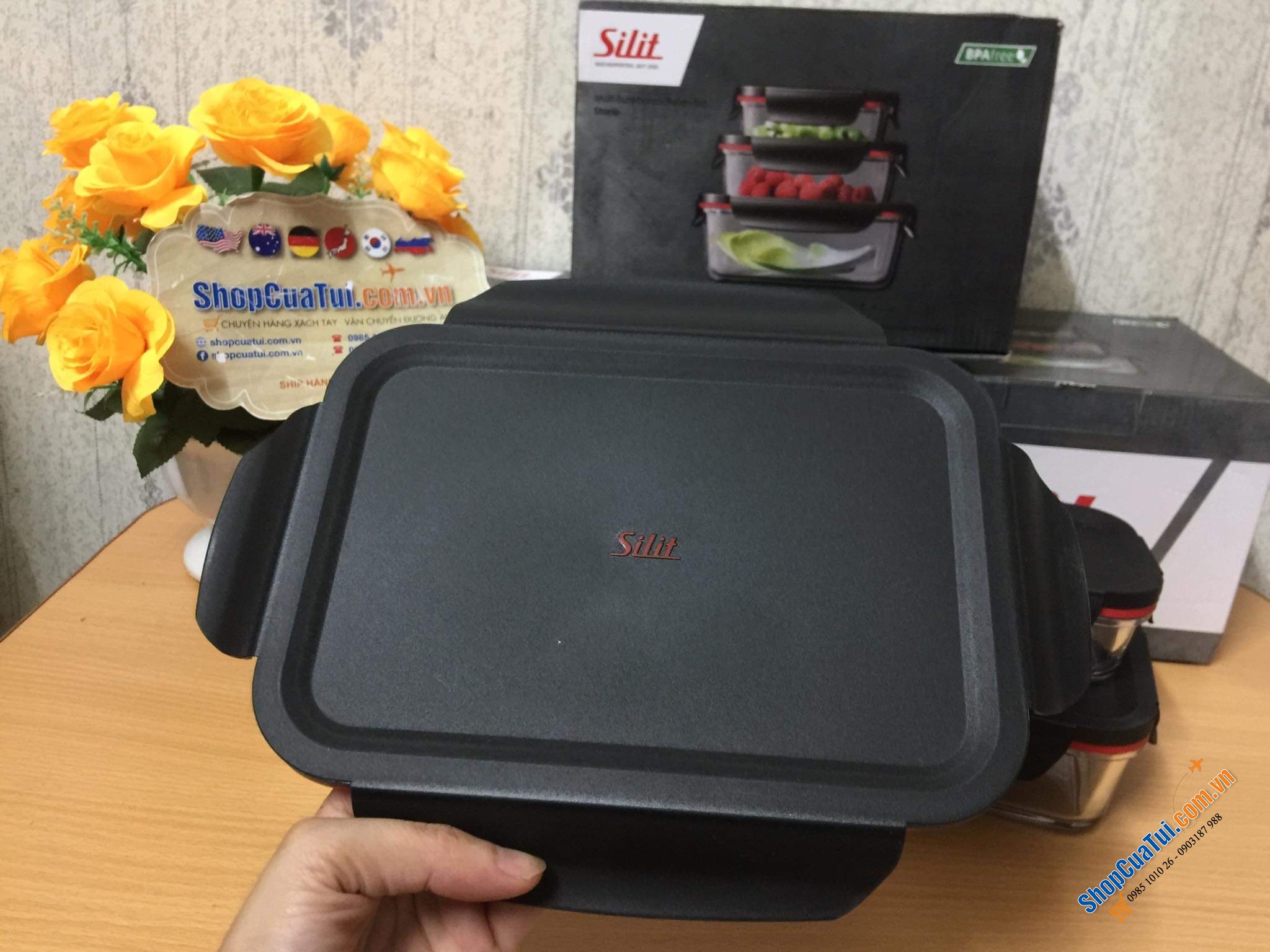 SET 3 HỘP ĐỰNG THỨC ĂN SILIT STORIO.