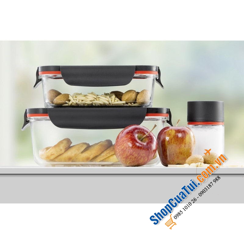 SET 3 HỘP ĐỰNG THỨC ĂN SILIT STORIO.
