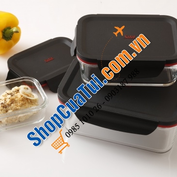 SET 3 HỘP ĐỰNG THỨC ĂN SILIT STORIO.