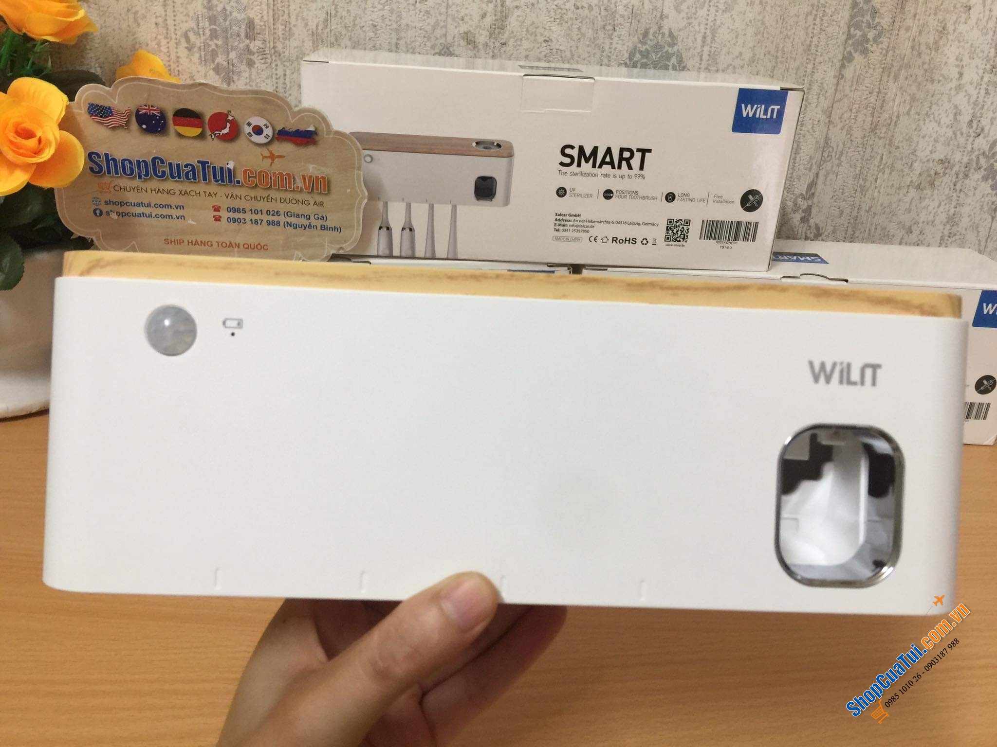 Máy tiệt trùng bàn chải đánh răng thông minh WILIT.