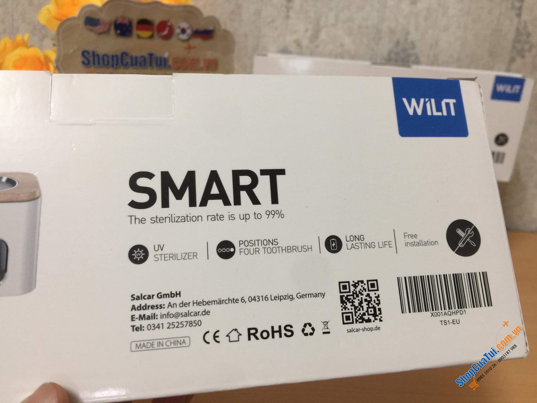 Máy tiệt trùng bàn chải đánh răng thông minh WILIT.