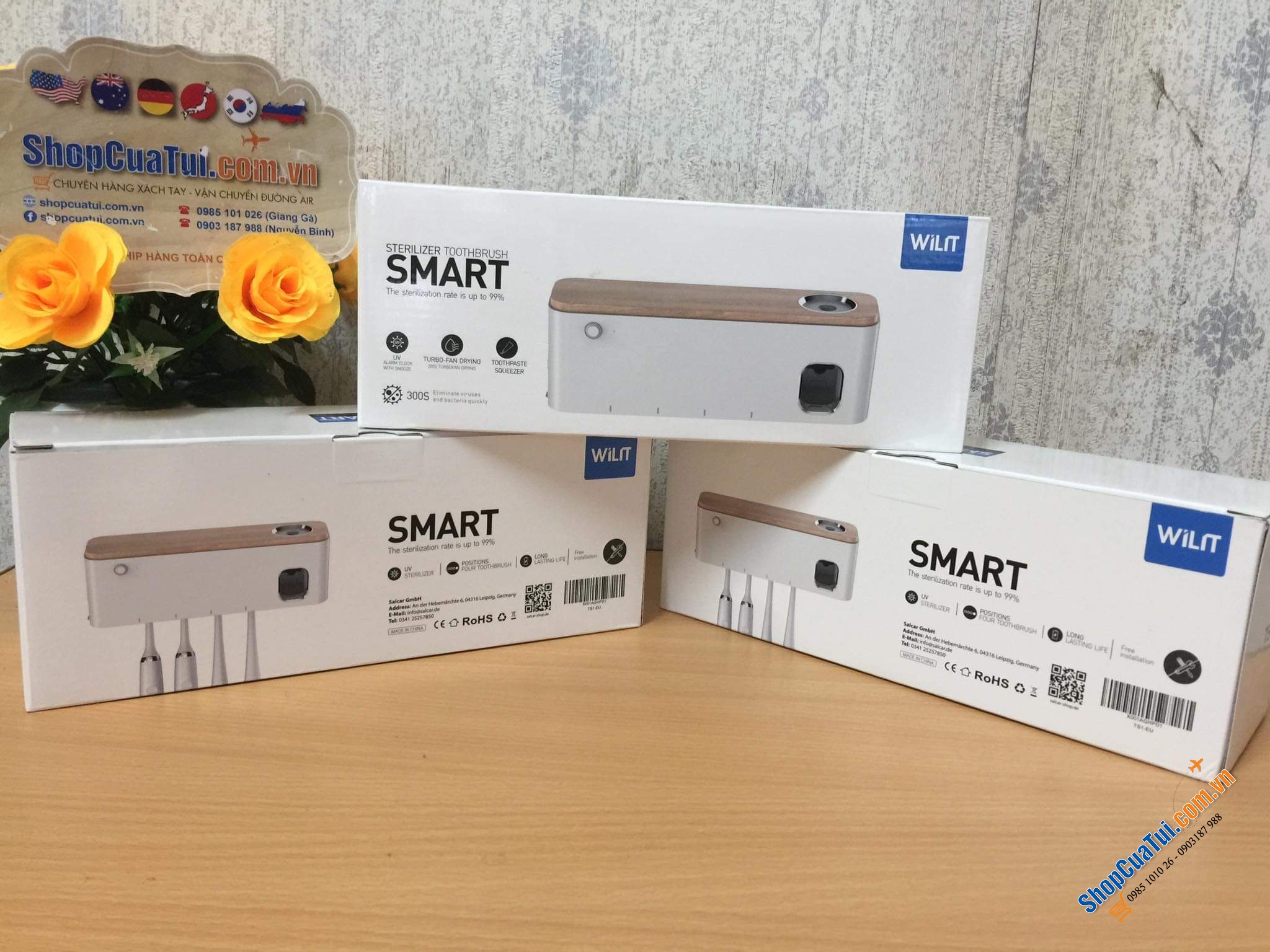 Máy tiệt trùng bàn chải đánh răng thông minh WILIT.
