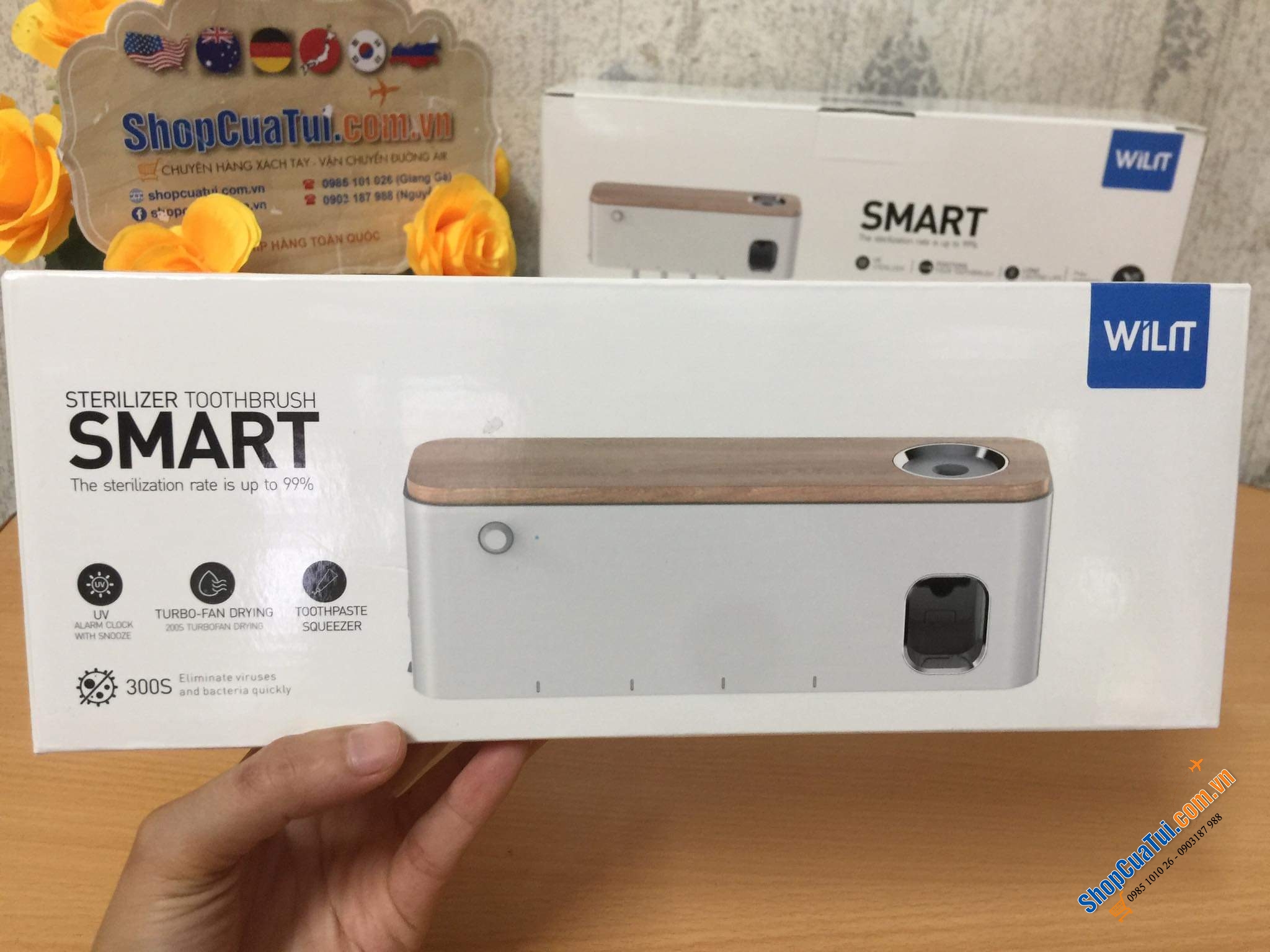 Máy tiệt trùng bàn chải đánh răng thông minh WILIT.