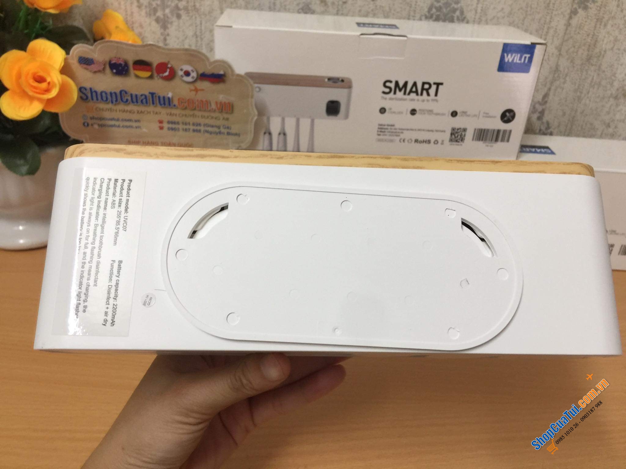Máy tiệt trùng bàn chải đánh răng thông minh WILIT.