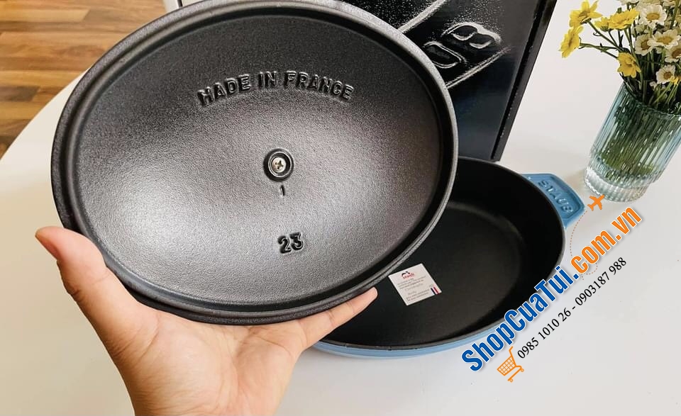 CHẢO NƯỚNG CÓ NẮP STAUB ASSIETTE CHAUDE 23 CM.