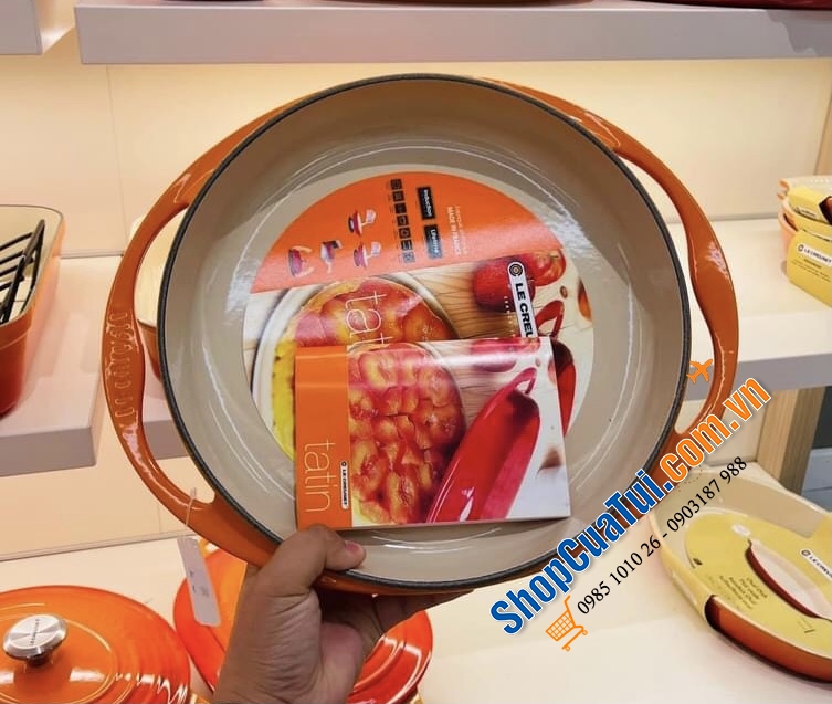 CHẢO RÁN - KHUÔN BÁNH - KHUÔN NƯỚNG LE CREUSET TATIN 25 CM - MÀU CAM.