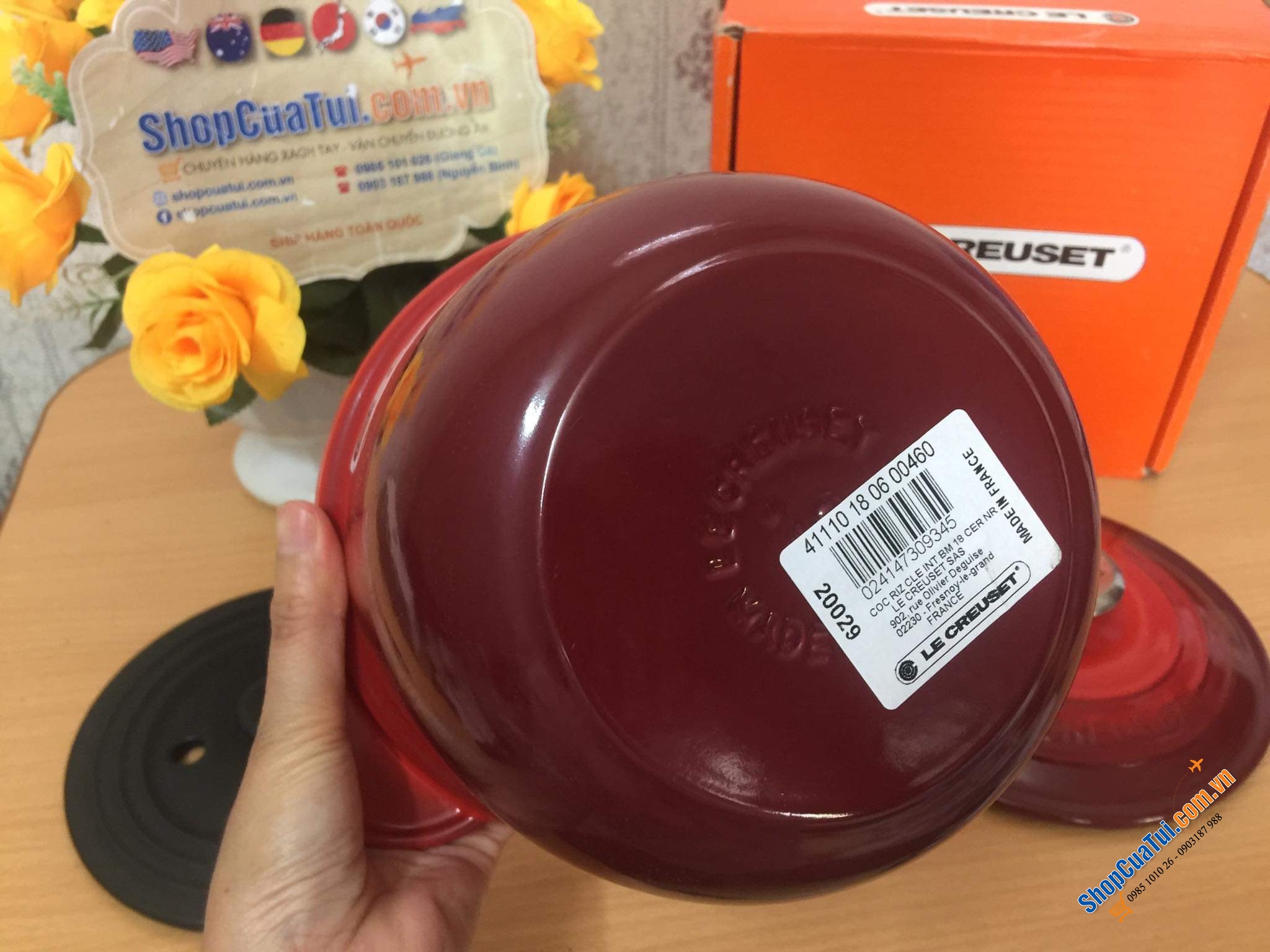 NỒI Le Creuset 18 cm Every màu ĐỎ 2 VUNG  - 2 lit