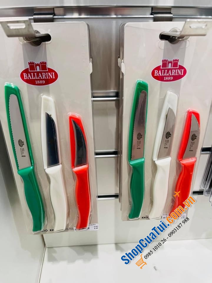SET 3 DAO CẮT TỈA GỌT RAU CỦ BALLARINI ITALY - thuộc hãng Zwilling Germany
