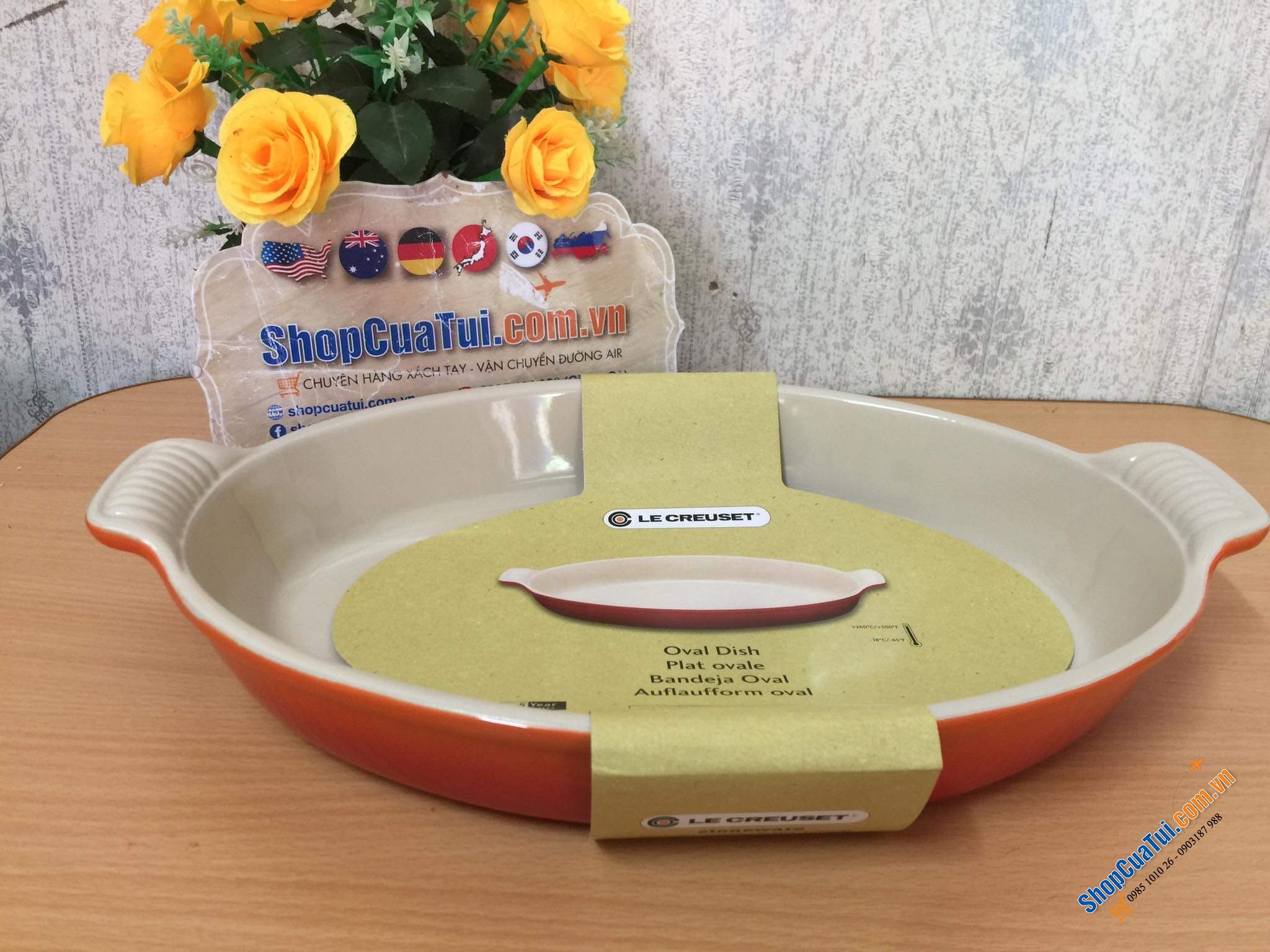 KHAY BỎ LÒ LE CREUSET XXL 36 cm MÀU ĐỎ