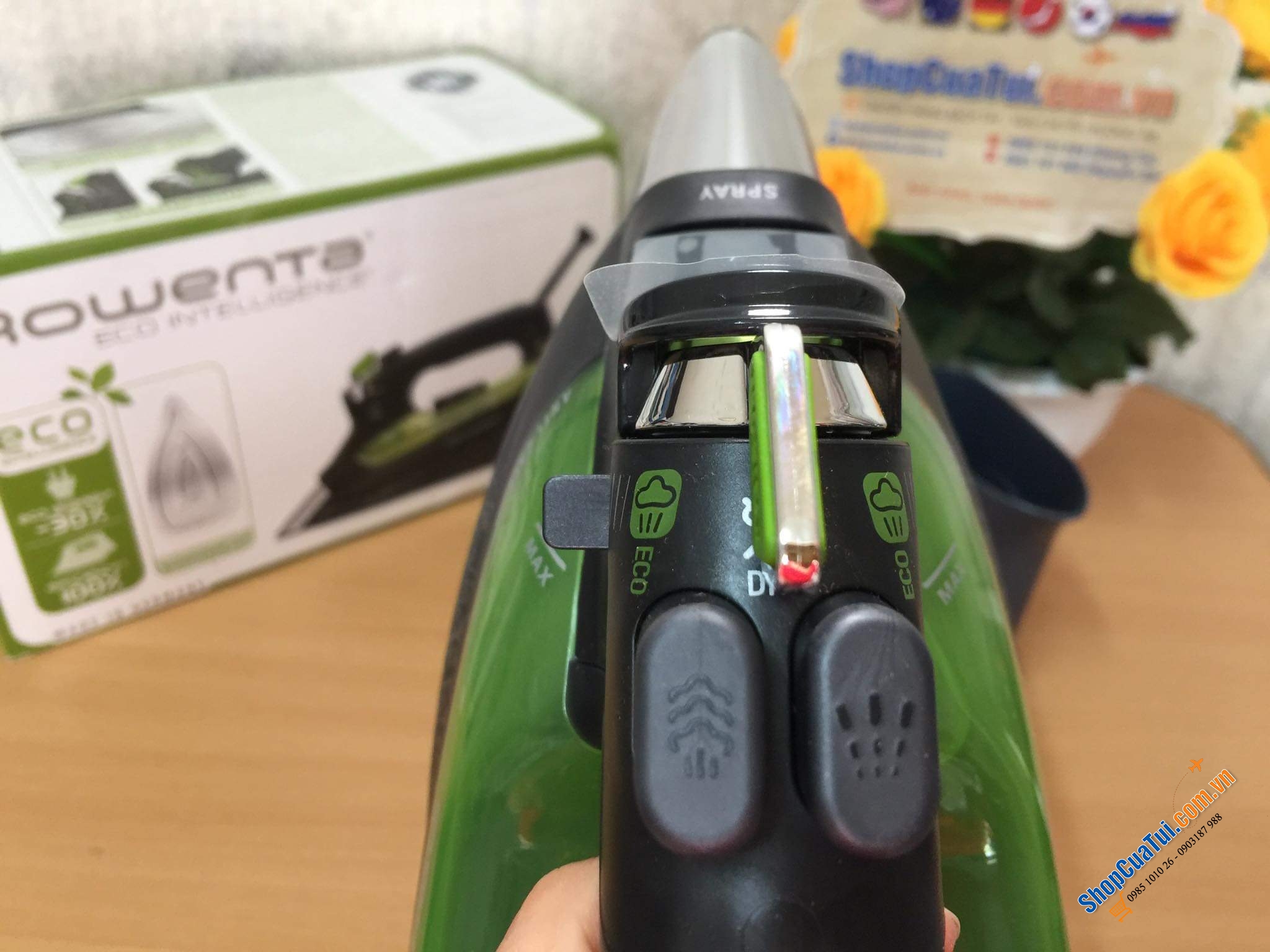 BÀN LÀ ROWENTA ECO DW6010 - MADE IN GERMANY - dòng HIGH PRECISION chất lượng cao công suất 2400w.