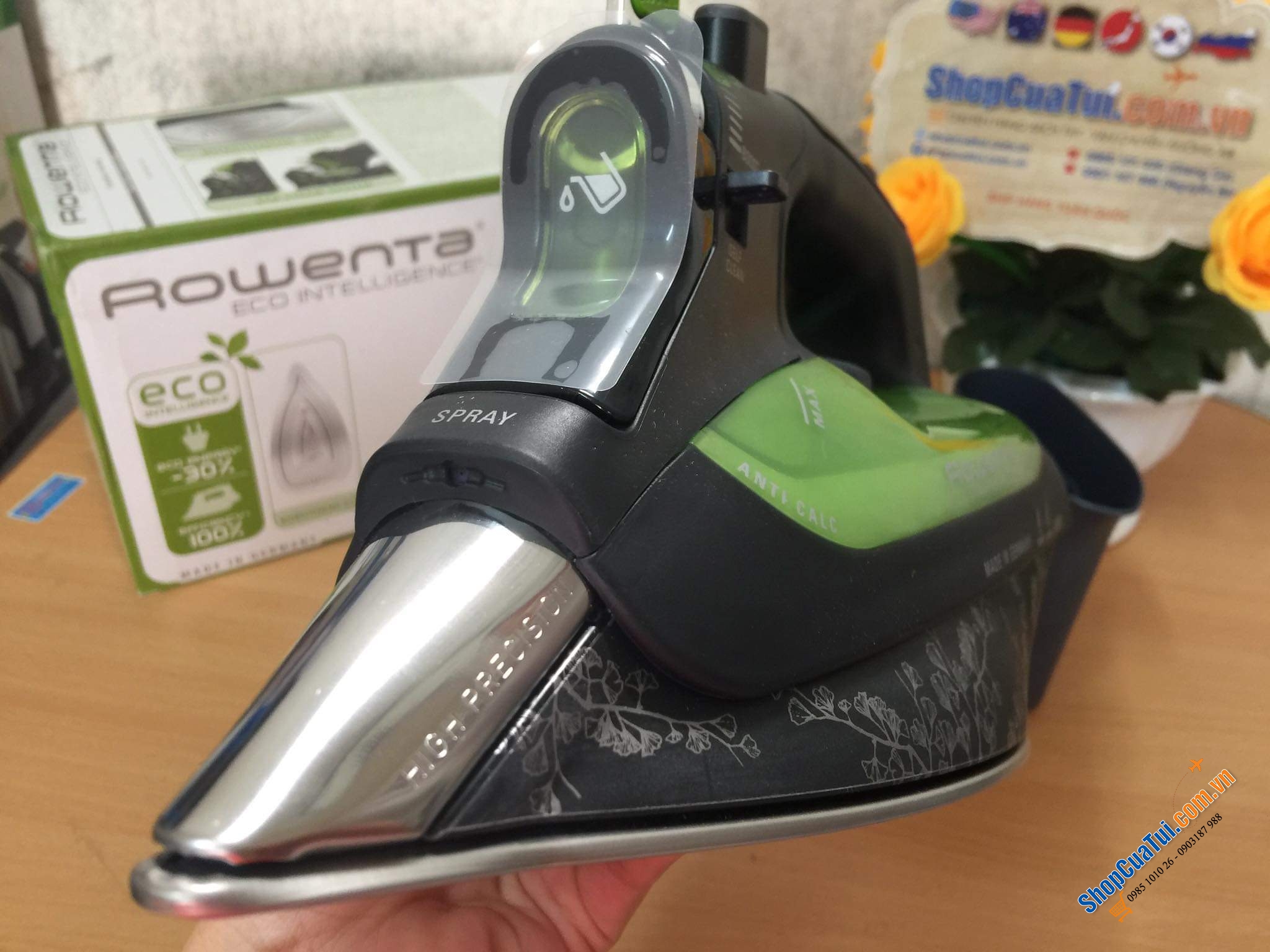 BÀN LÀ ROWENTA ECO DW6010 - MADE IN GERMANY - dòng HIGH PRECISION chất lượng cao công suất 2400w.