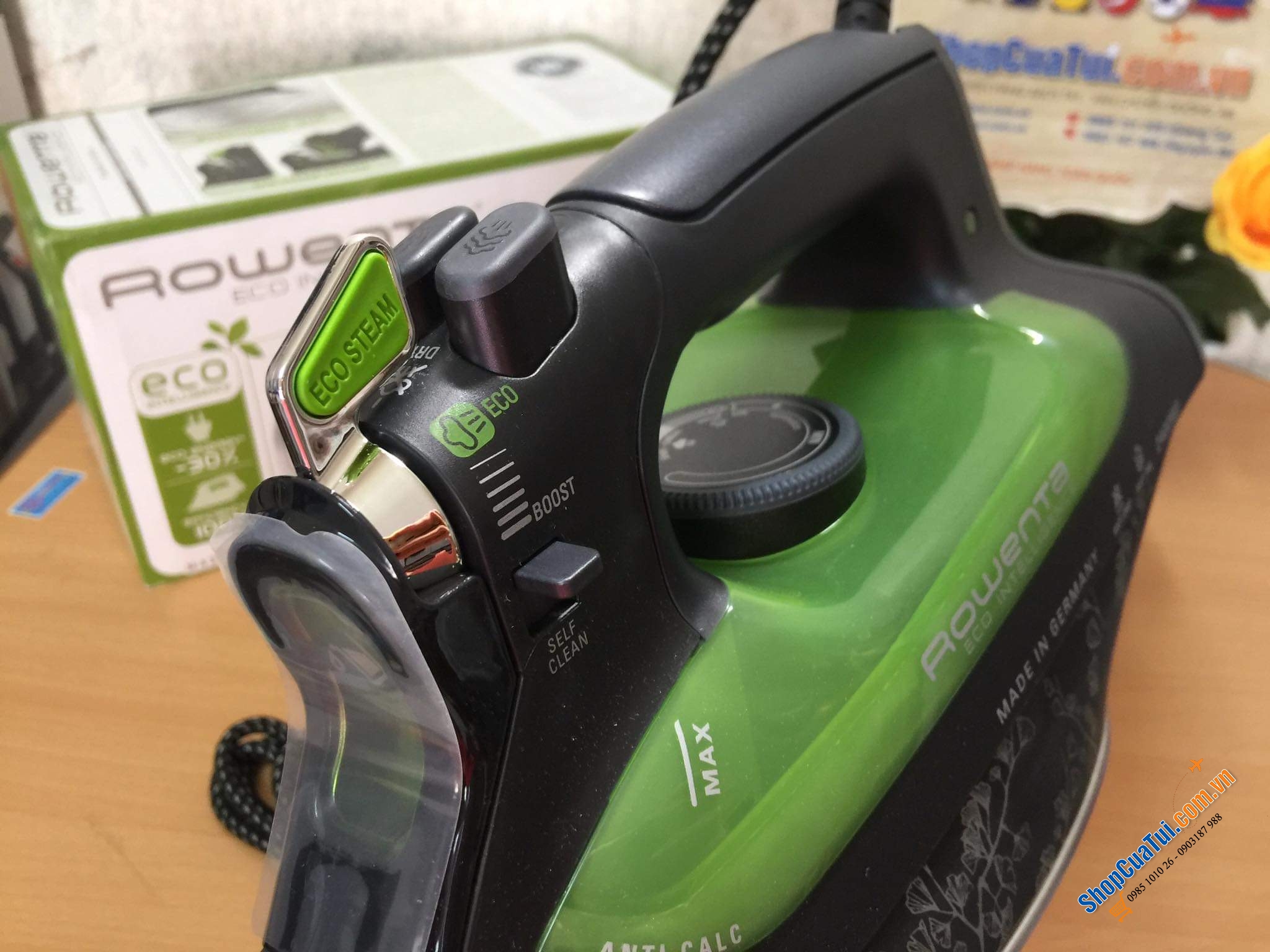 BÀN LÀ ROWENTA ECO DW6010 - MADE IN GERMANY - dòng HIGH PRECISION chất lượng cao công suất 2400w.