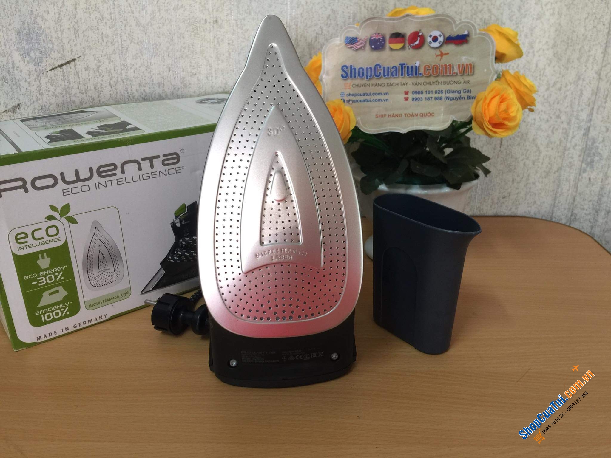 BÀN LÀ ROWENTA ECO DW6010 - MADE IN GERMANY - dòng HIGH PRECISION chất lượng cao công suất 2400w.