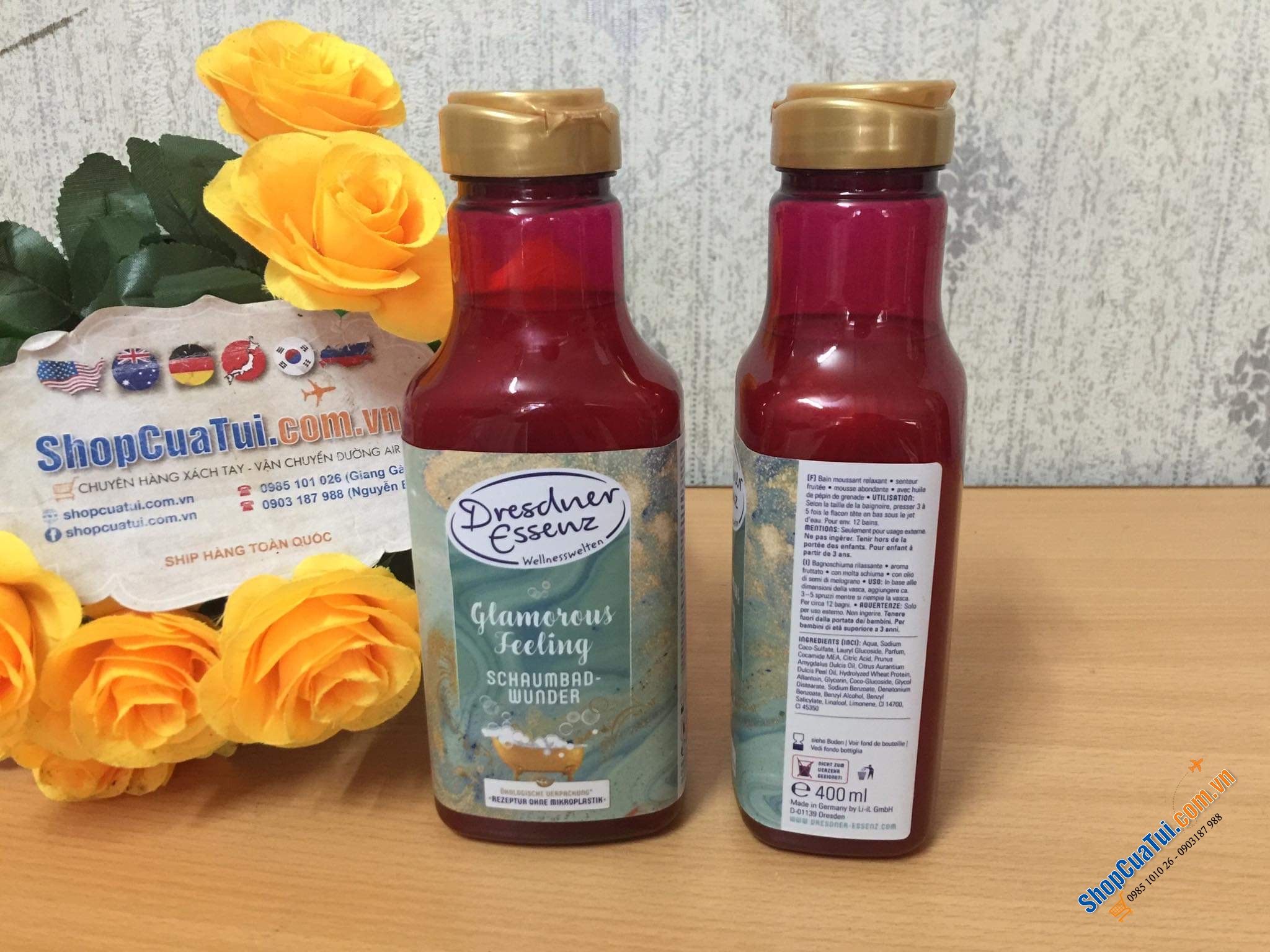 SỮA TẮM BỒN TẠO BỌT DRESDNER ESSENZ -  Bubble Bath Glamorous Feeling- MADE IN GERMANY