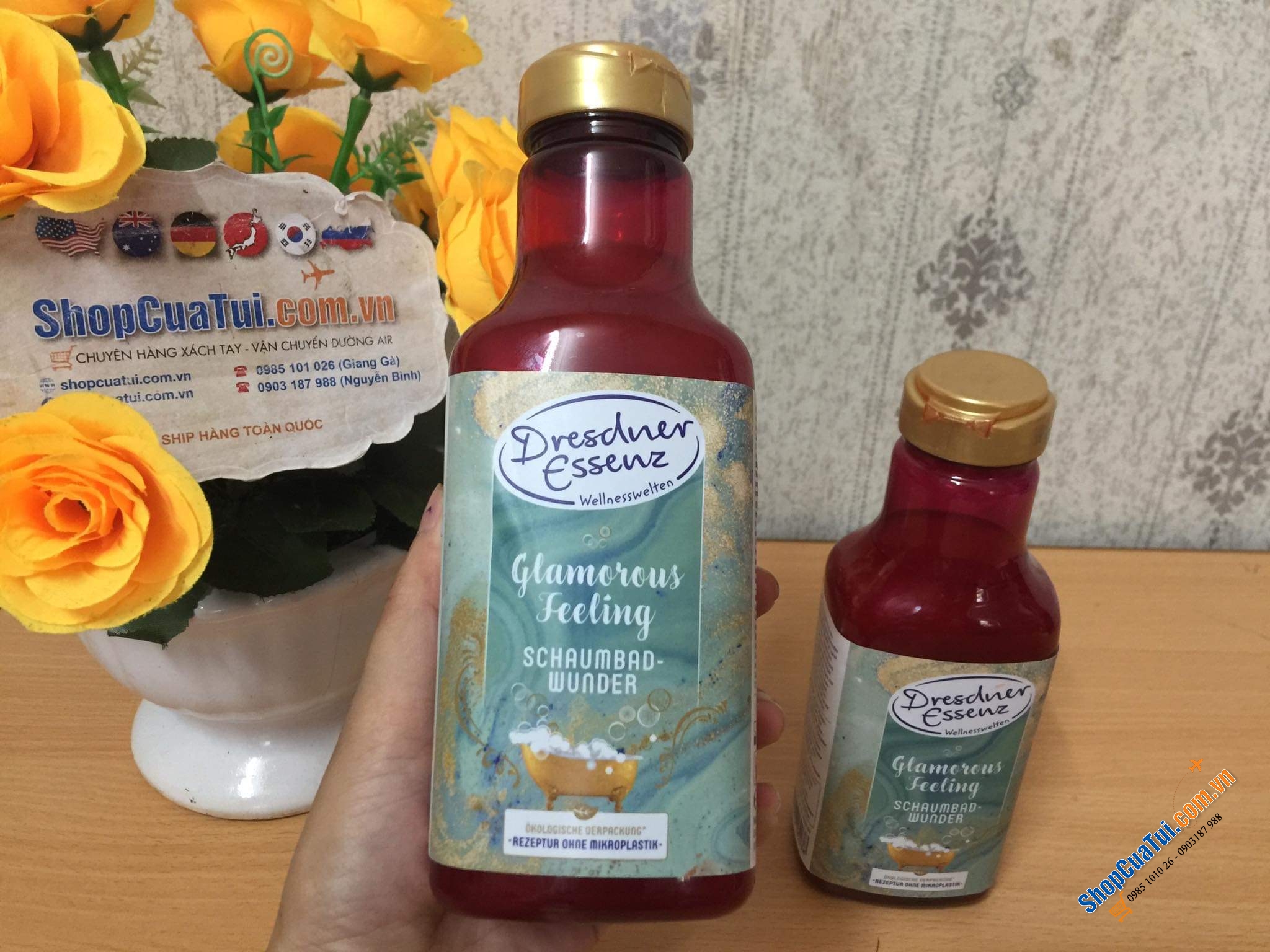 SỮA TẮM BỒN TẠO BỌT DRESDNER ESSENZ -  Bubble Bath Glamorous Feeling- MADE IN GERMANY