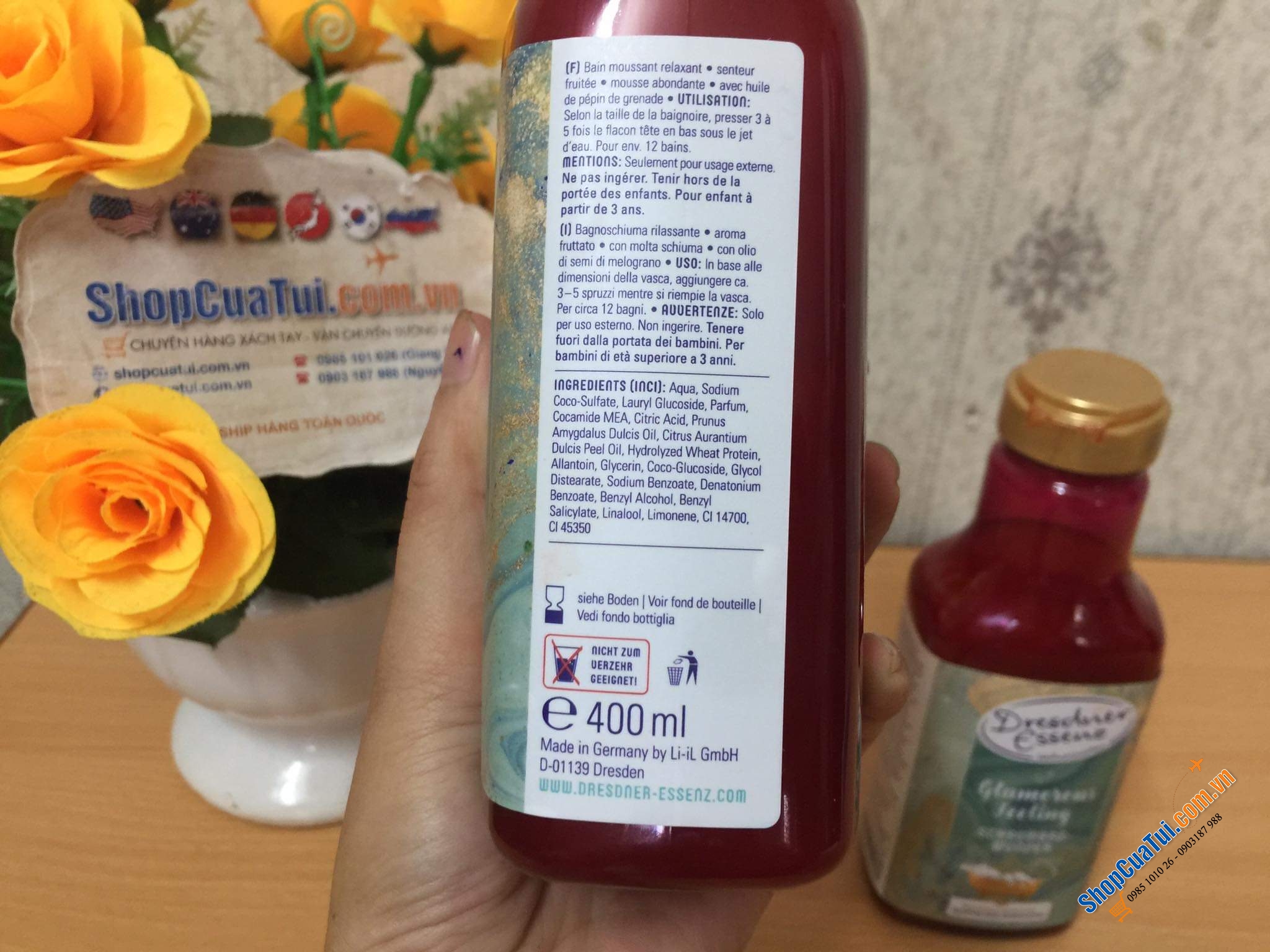 SỮA TẮM BỒN TẠO BỌT DRESDNER ESSENZ -  Bubble Bath Glamorous Feeling- MADE IN GERMANY