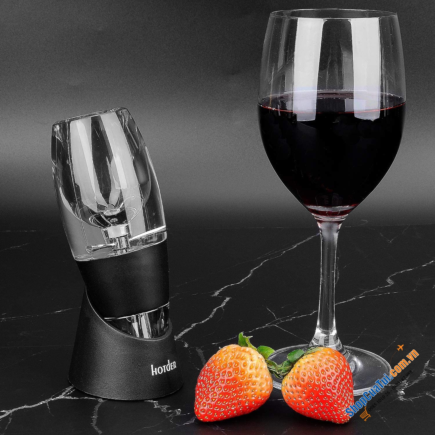 LỌC VÀ TẠO KHÍ RƯỢU VANG HOTDER WINE DEKANTER