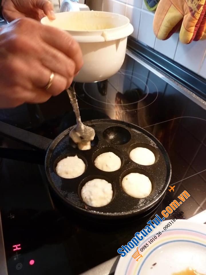 CHẢO STAUB LÀM BÁNH KHỌT, BÁNH RÁN TRÒN....