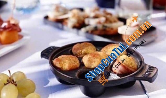 CHẢO STAUB LÀM BÁNH KHỌT, BÁNH RÁN TRÒN....