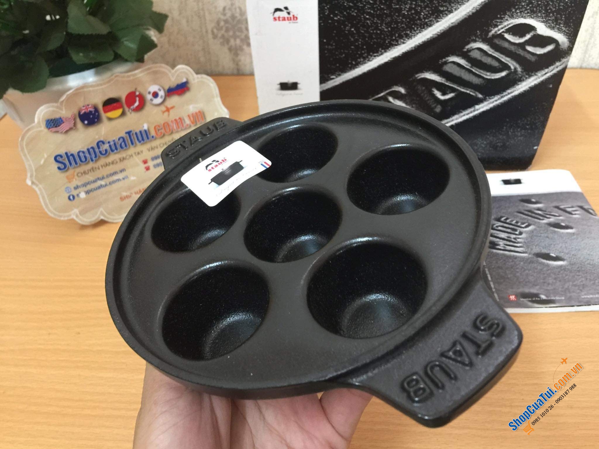 CHẢO STAUB LÀM BÁNH KHỌT, BÁNH RÁN TRÒN....