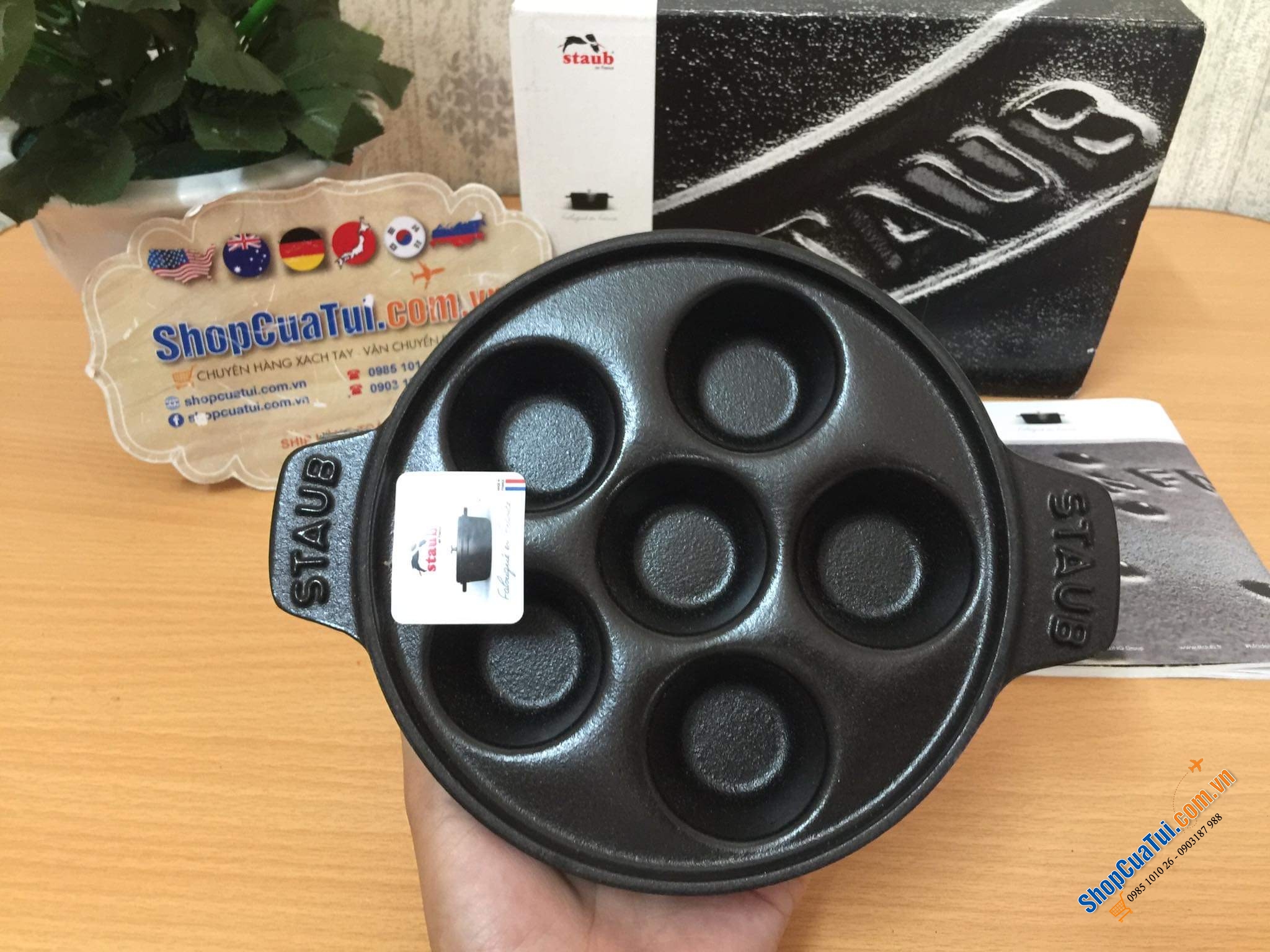 CHẢO STAUB LÀM BÁNH KHỌT, BÁNH RÁN TRÒN....