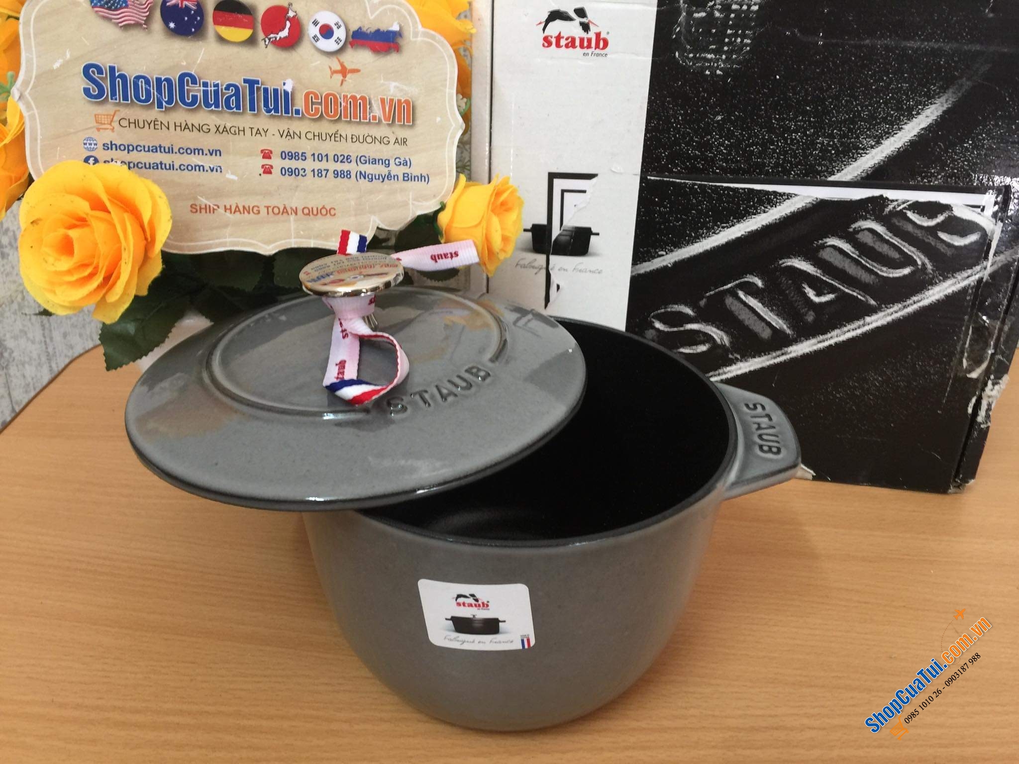 NỒI STAUB GOHAN 16 CM XÁM