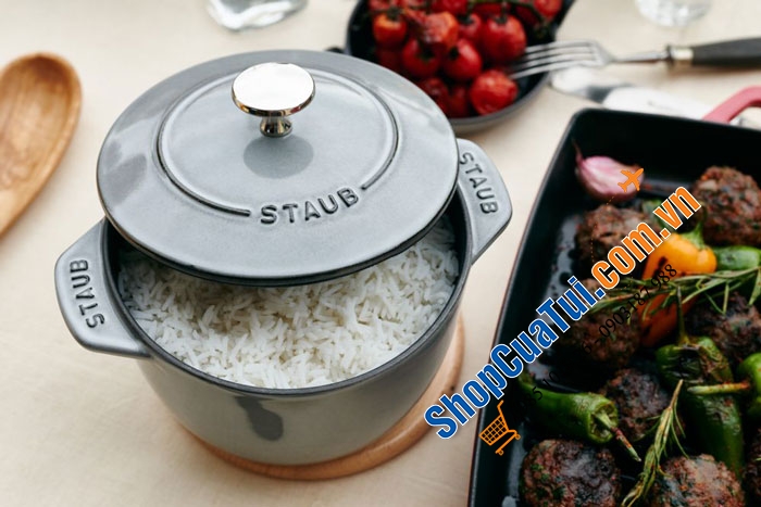 NỒI STAUB GOHAN 16 CM XÁM