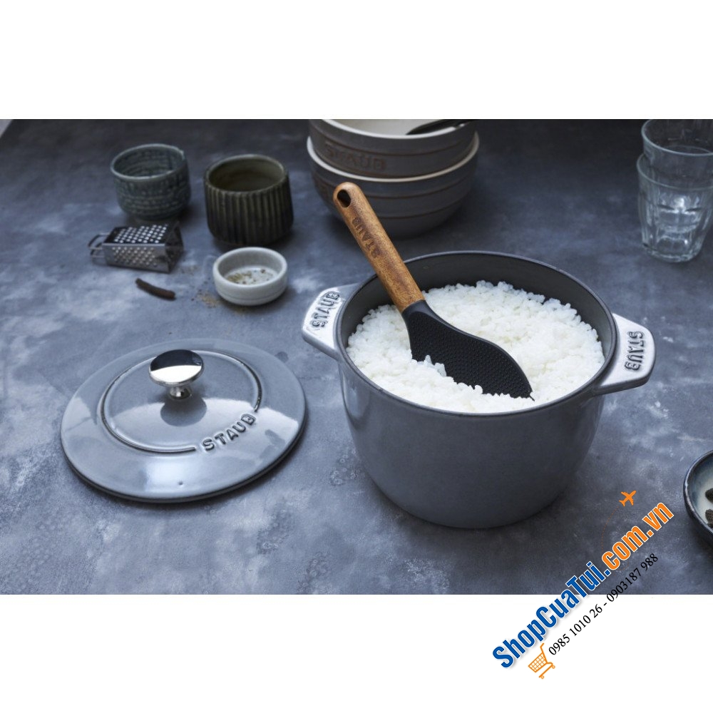 NỒI STAUB GOHAN 16 CM XÁM