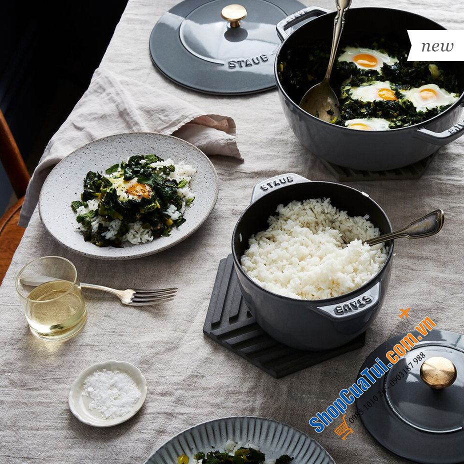 NỒI STAUB GOHAN 16 CM XÁM