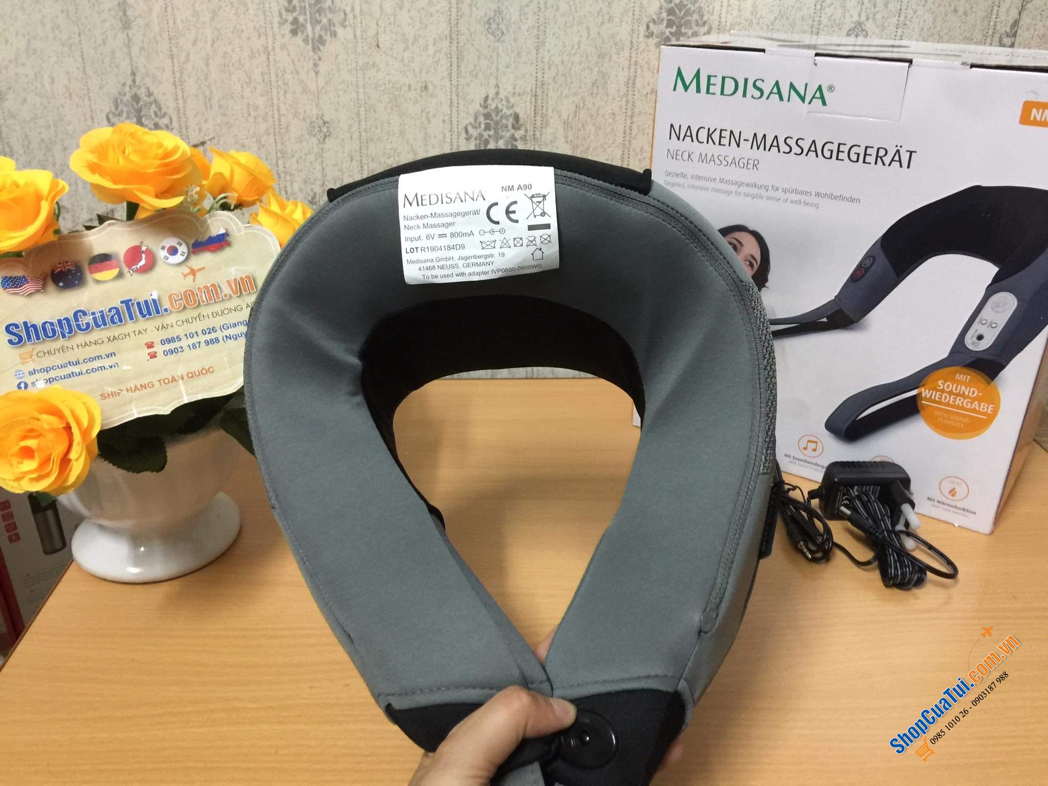 Máy Massage Cổ Vai Gáy Medisana NM A90.
