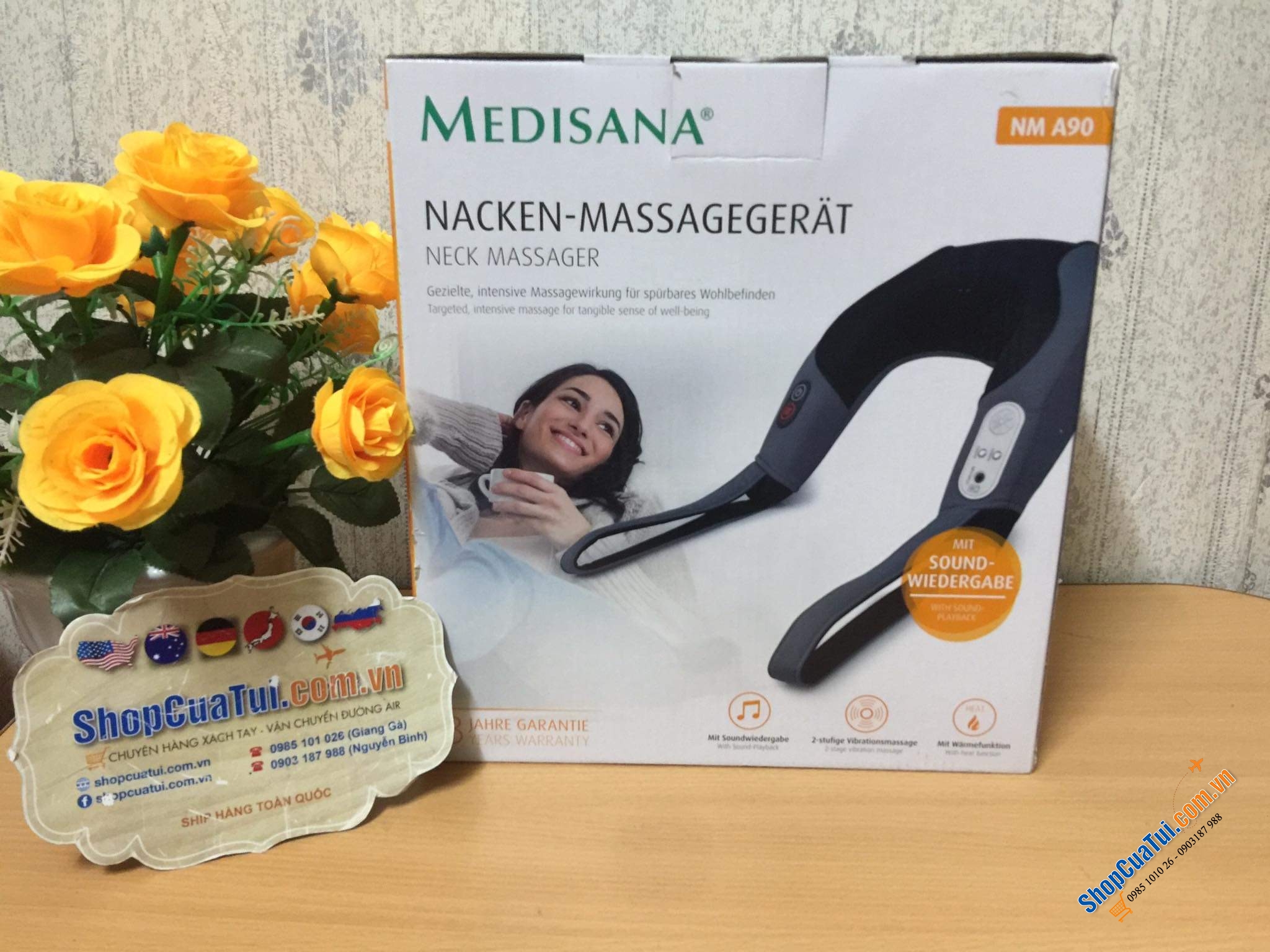 Máy Massage Cổ Vai Gáy Medisana NM A90.