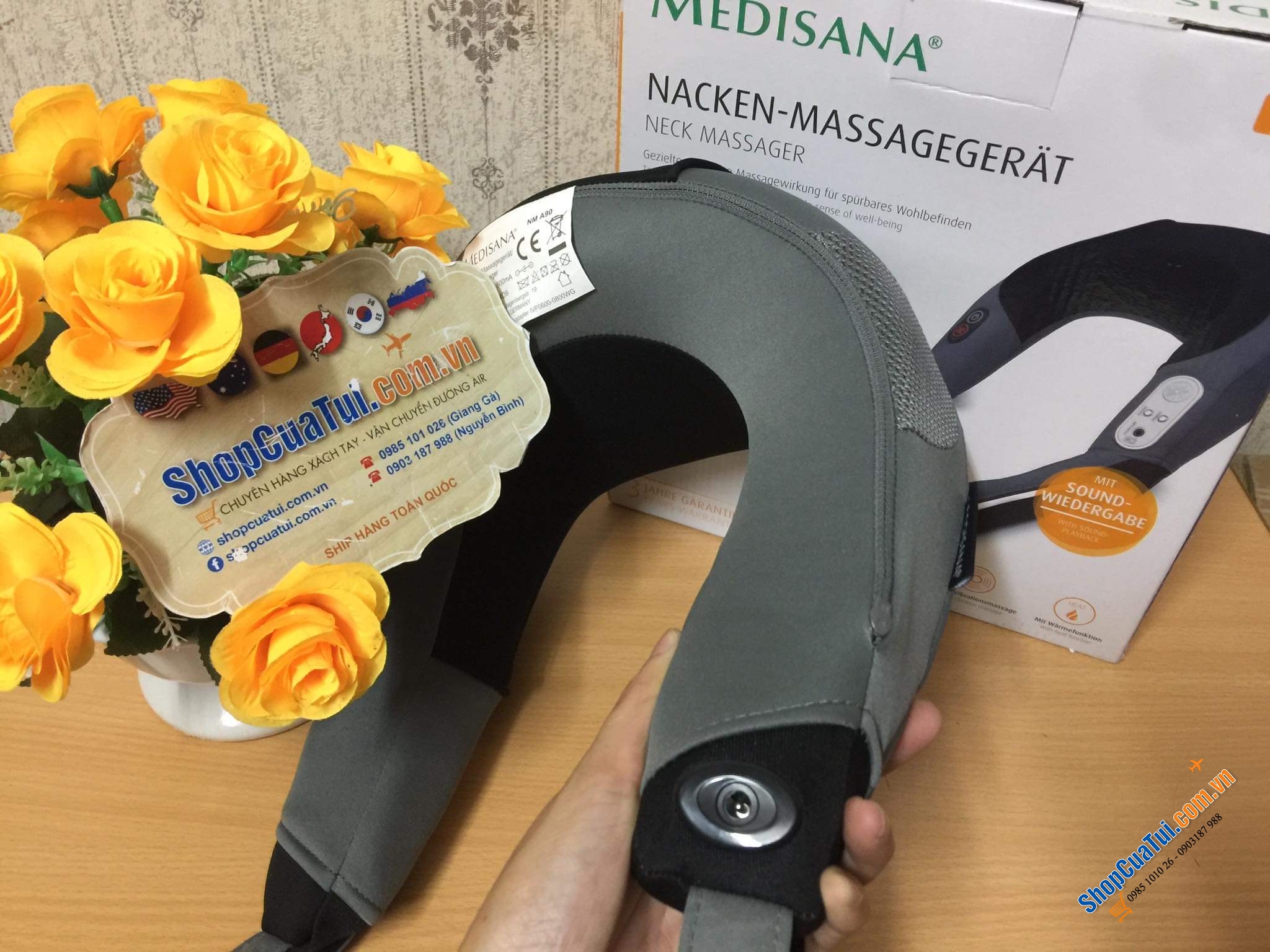 Máy Massage Cổ Vai Gáy Medisana NM A90.