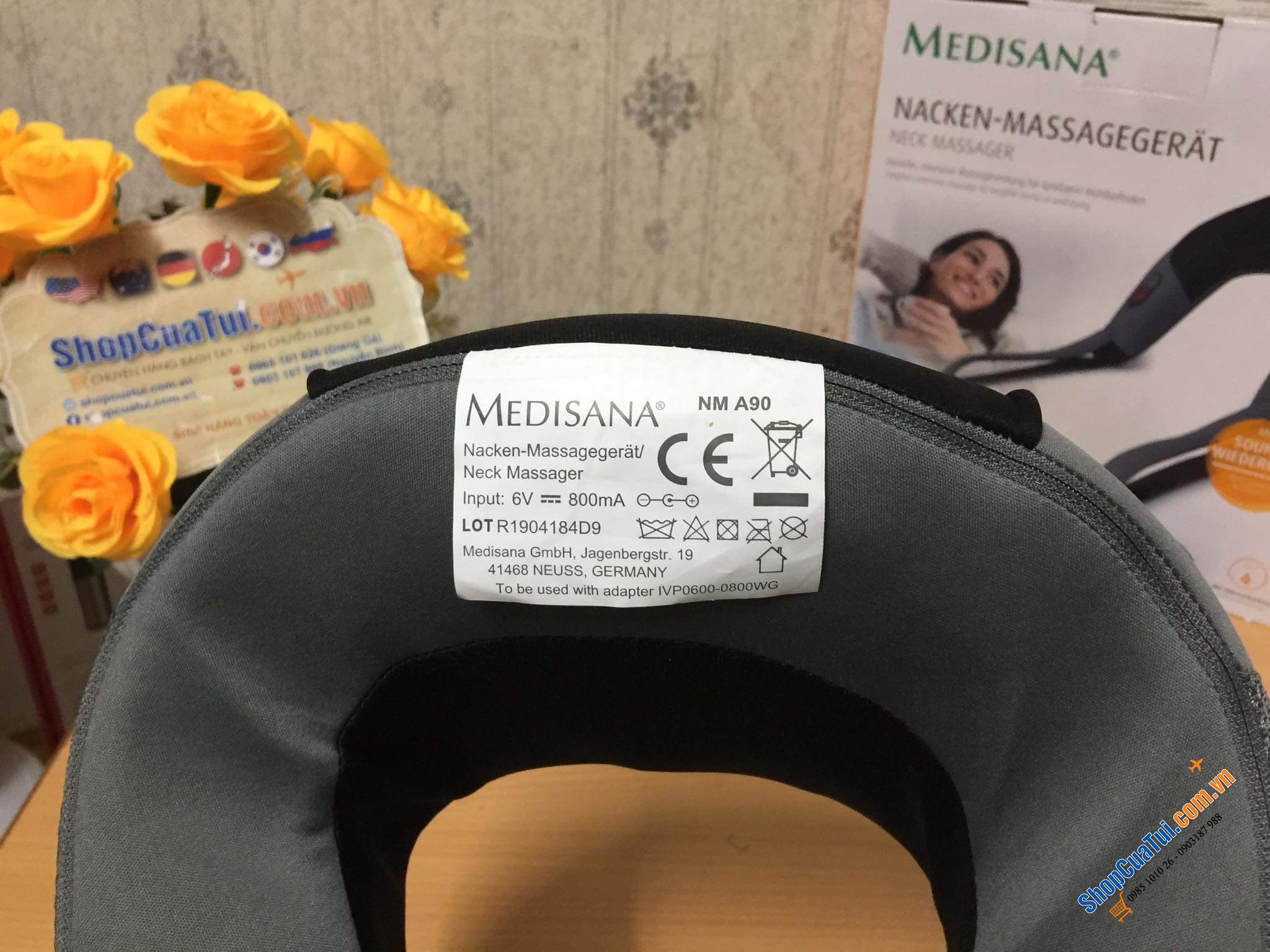 Máy Massage Cổ Vai Gáy Medisana NM A90.