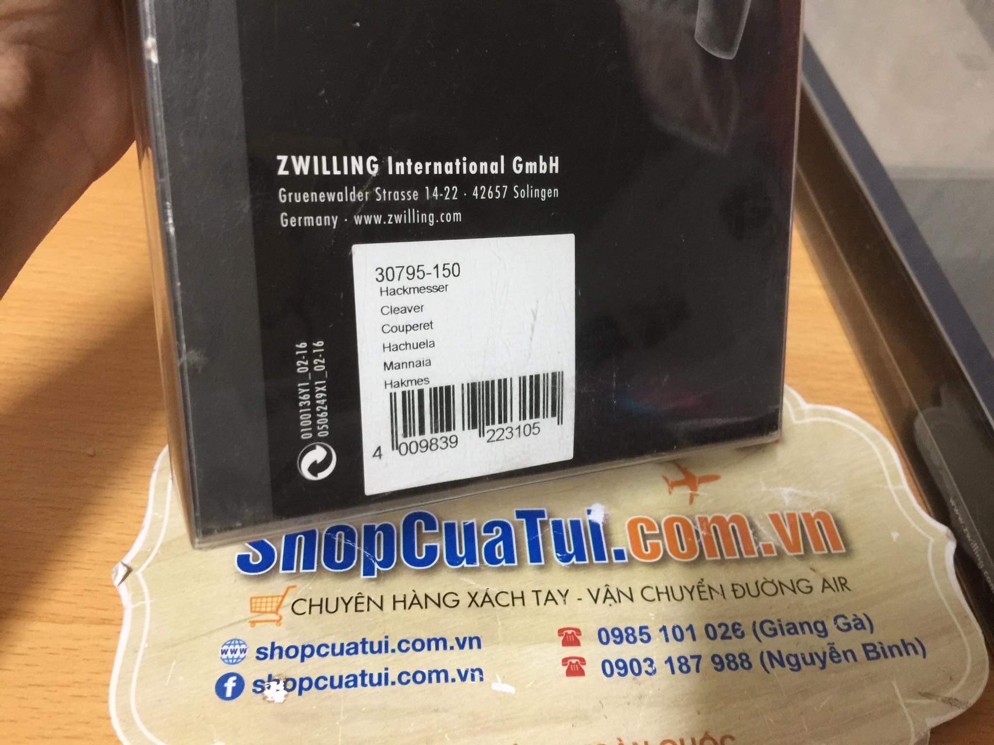 Dao chặt Zwilling Twin Pollux 15cm