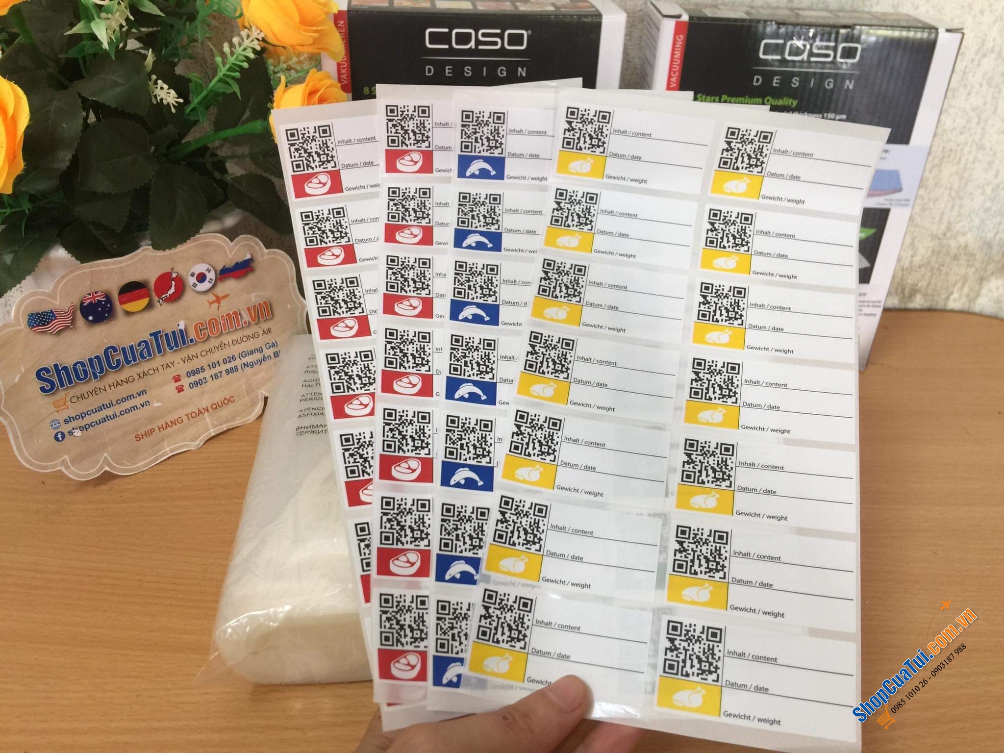 HỘP 50 TÚI HÚT CHÂN KHÔNG CASO