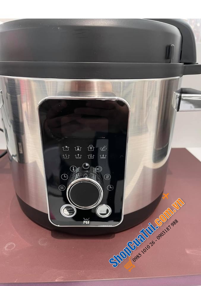 Nồi áp suất điện đa năng WMF Lono 8 trong 1. Nồi cơm, nồi nấu các món hầm nhanh, nấu chậm tròn vị, giữ nguyên dinh dưỡng & vitamin
