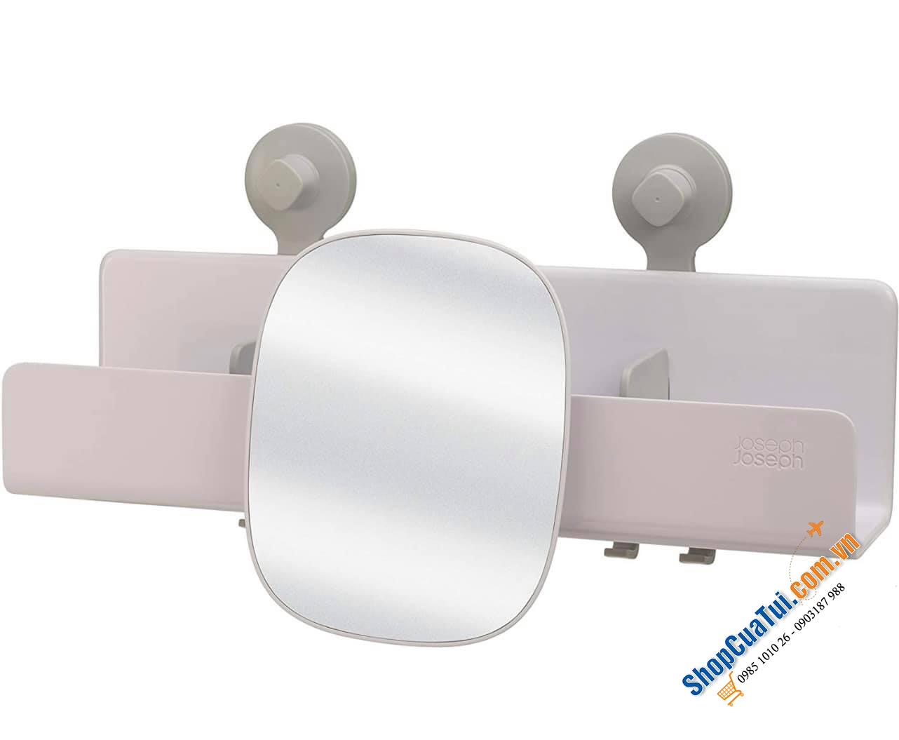 SET ĐỂ DỤNG CỤ NHÀ TẮM KÈM GƯƠNG JOSEPH JOSEPH.
