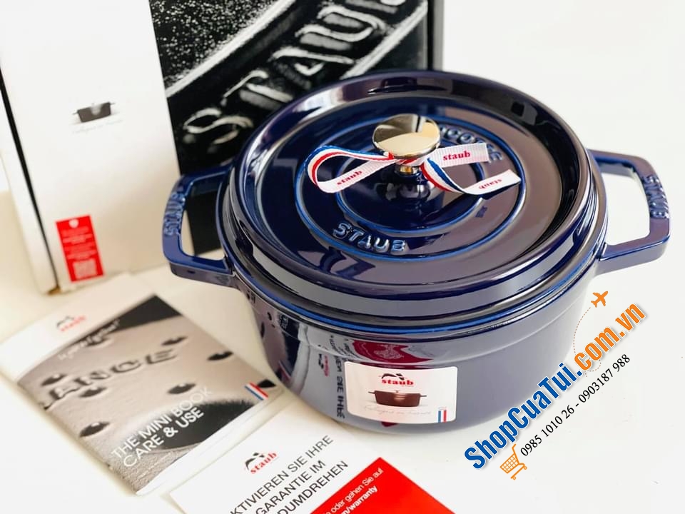 NỒI STAUB 22 CM MÀU XANH BIỂN.