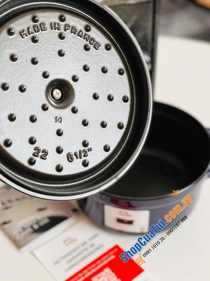NỒI STAUB 22 CM MÀU XANH BIỂN.