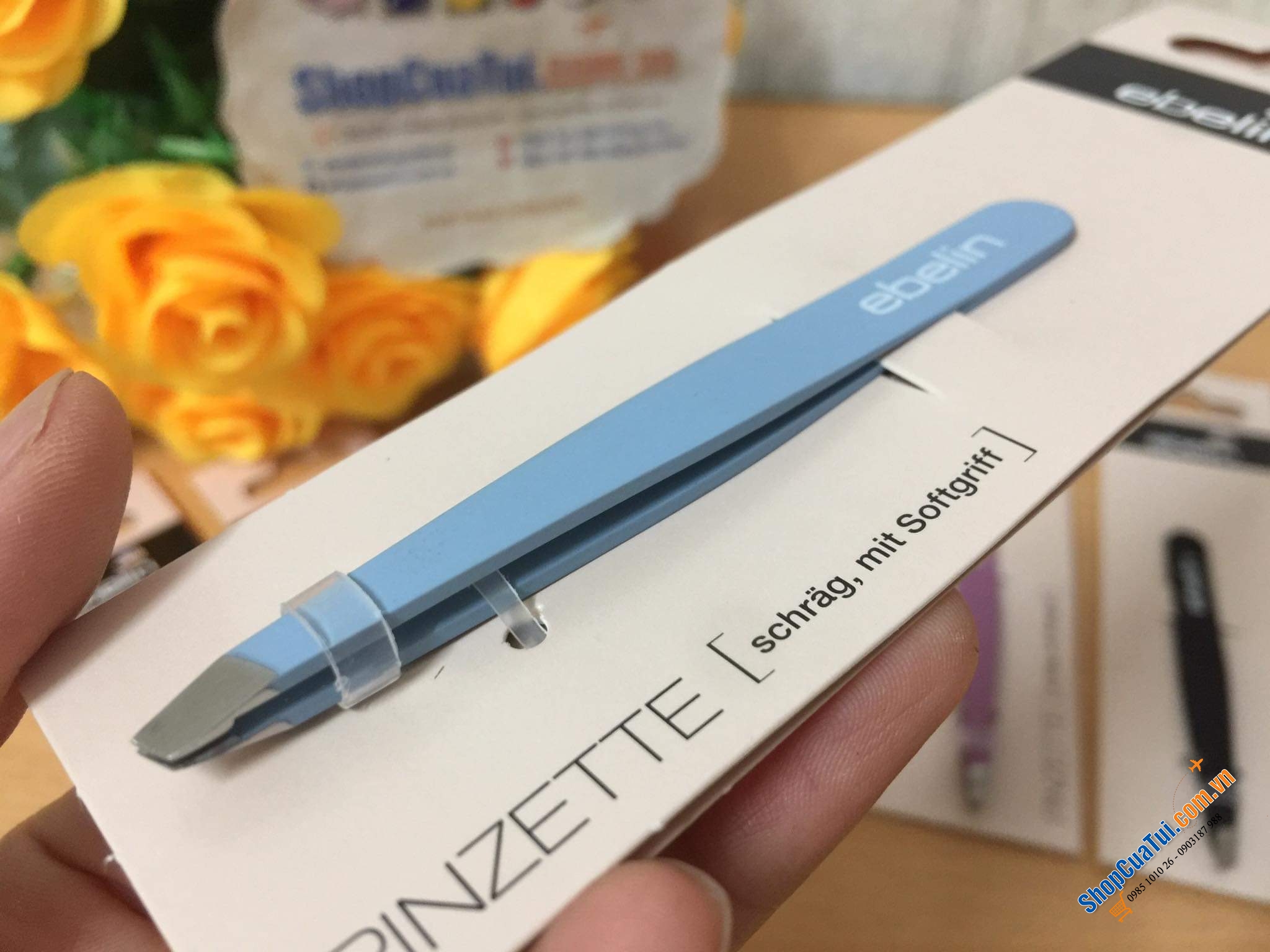 Nhíp siêu bắt Ebelin Germany thay cho máy cạo lông vừa nhẹ nhàng mang theo, vẫn hiệu quả