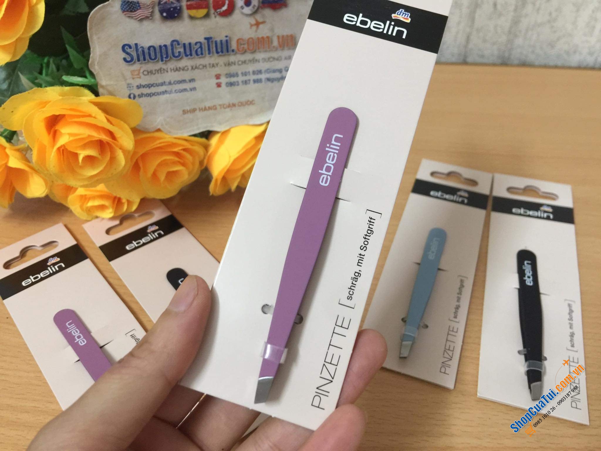 Nhíp siêu bắt Ebelin Germany thay cho máy cạo lông vừa nhẹ nhàng mang theo, vẫn hiệu quả