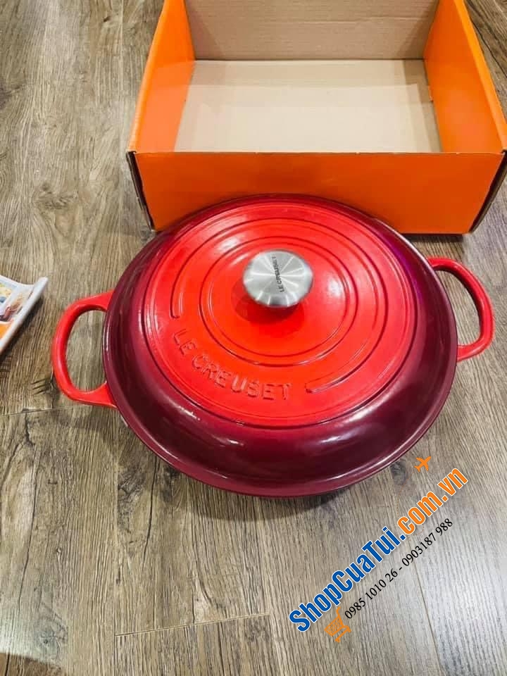 NỒI CHẢO LE CREUSET 30cm 3,2 lit màu đỏ
