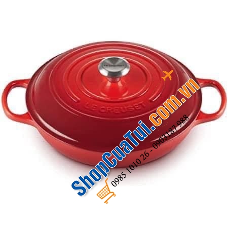 NỒI CHẢO LE CREUSET 30cm 3,2 lit màu đỏ