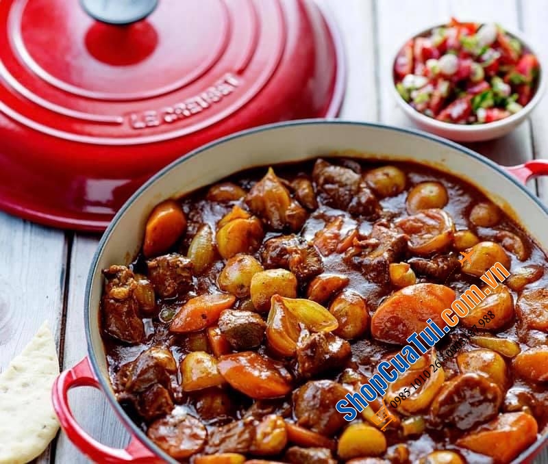 NỒI CHẢO LE CREUSET 30cm 3,2 lit màu đỏ