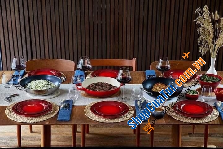 NỒI CHẢO LE CREUSET 30cm 3,2 lit màu đỏ