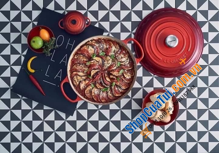 NỒI CHẢO LE CREUSET 30cm 3,2 lit màu đỏ