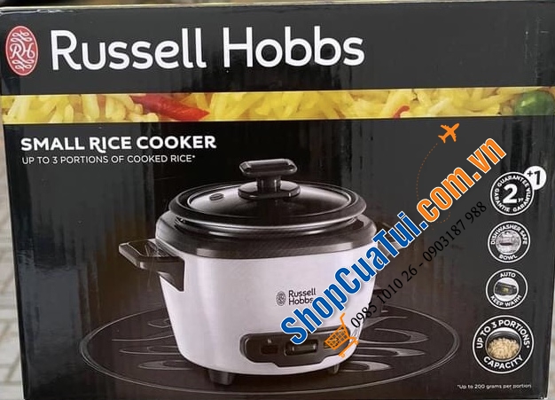 NỒI NẤU CƠM MINI RUSSELL HOBBS 27020 - NỒI CƠM 0,4 lít, nấu được 200g gạo