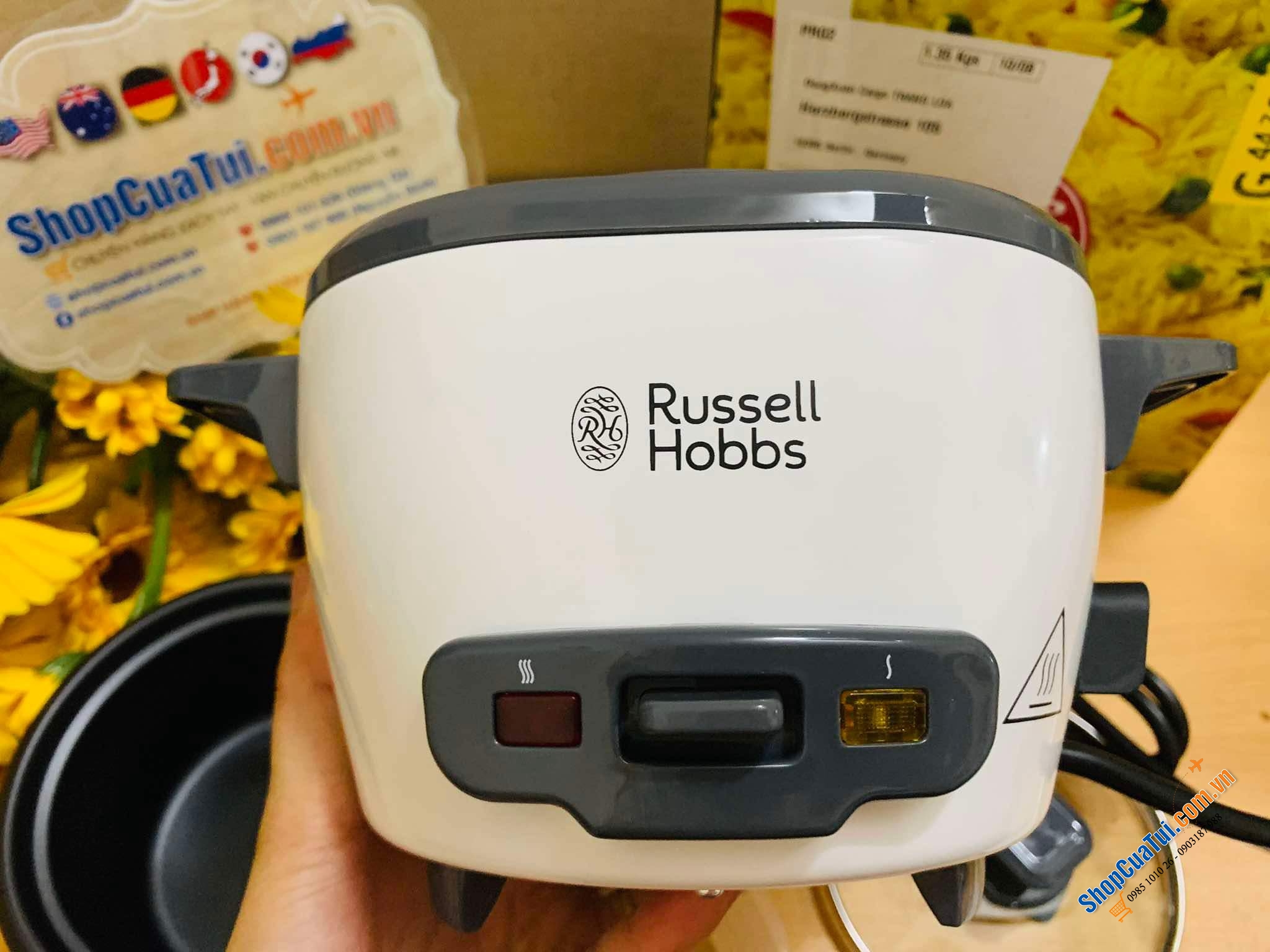 NỒI NẤU CƠM MINI RUSSELL HOBBS 27020 - NỒI CƠM 0,4 lít, nấu được 200g gạo