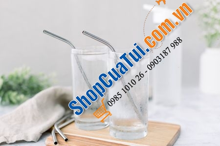 Set 6 ống hút inox WMF kèm chổi cọ rửa.