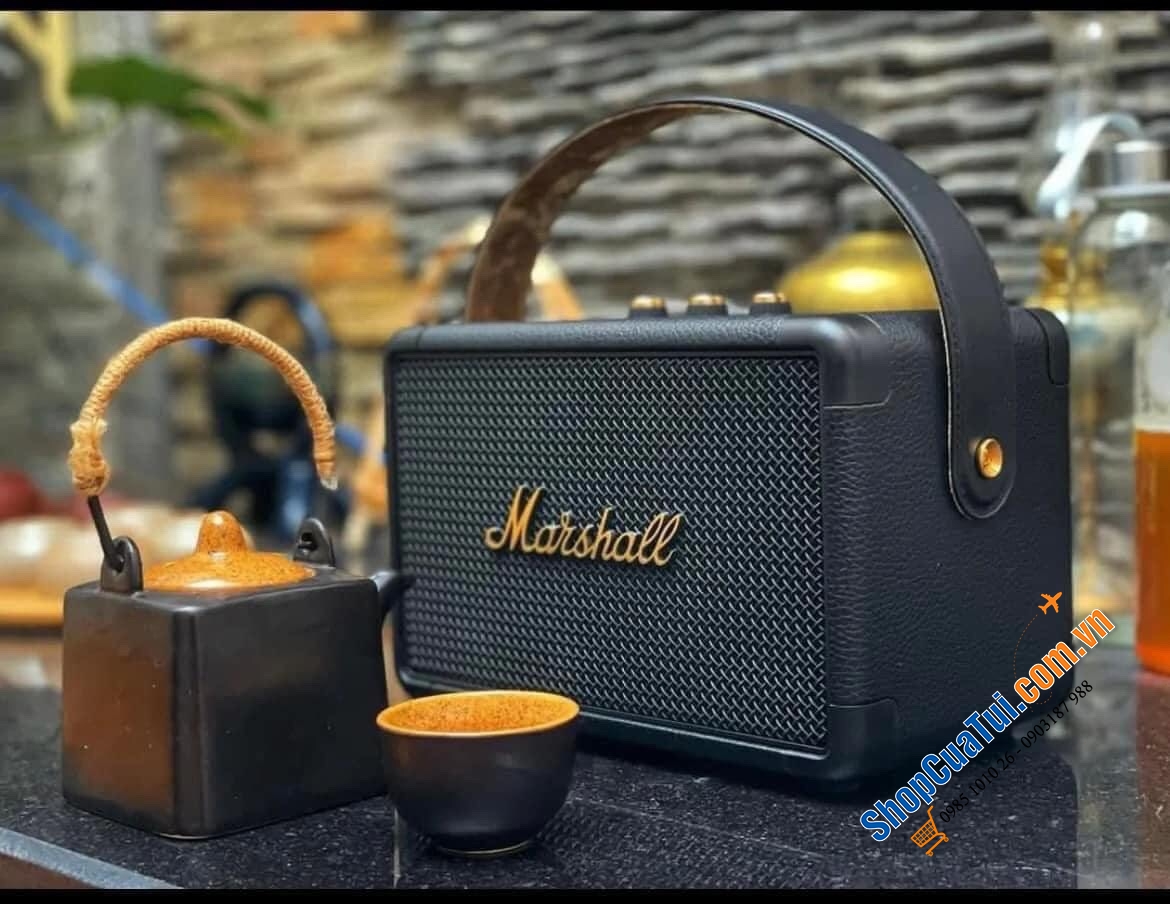 Loa Marshall Killburn 2 bản Black & Brass - Cho khả năng chơi nhạc lên tới 20 giờ chỉ trên một lần sạc, công nghệ Bluetooth 5.0 aptX, phát nhạc với bất kỳ thiết bị Bluetooth nào ở khoảng cách 9m